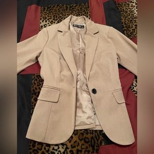 Tan New York & Company suit jacket